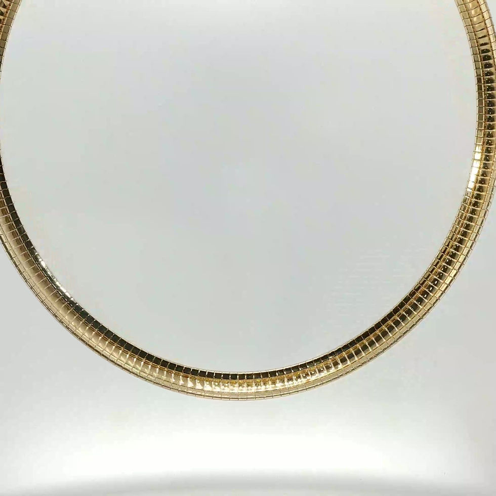 Miniaturbild: Classic Yellow Gold Omega Chain Necklace
