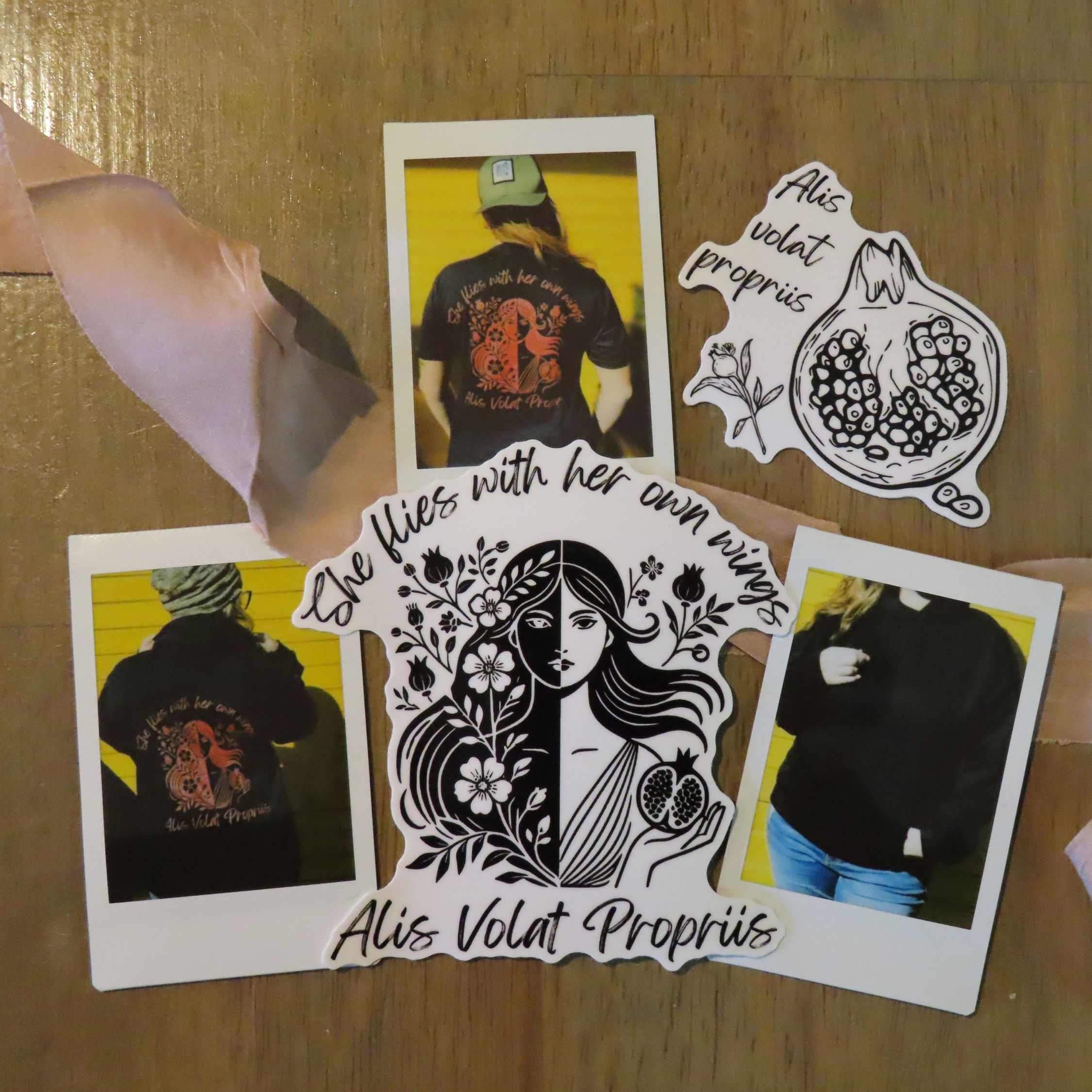 Alis Volat Propriis | She flies with her own wings Sticker