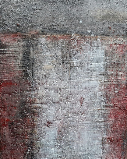Ligne de partage 15 - Technique mixte - 100 x 81 cm