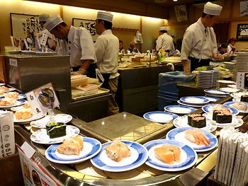 Sushi tournant