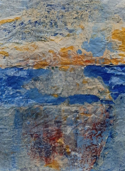 Les jardins Invisibles 16 - Technique mixte sur papier - 72 x 52 cm