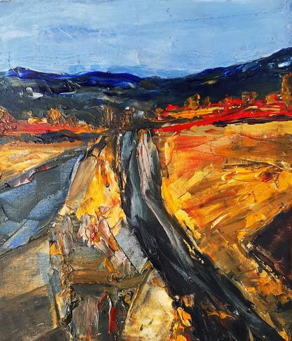 Drôme 14 - Technique mixte sur toile - 60 x 50 cm - 2023