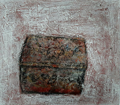 La Boite 6 - Technique mixte sur bois - 5 x 51 cm - 2025