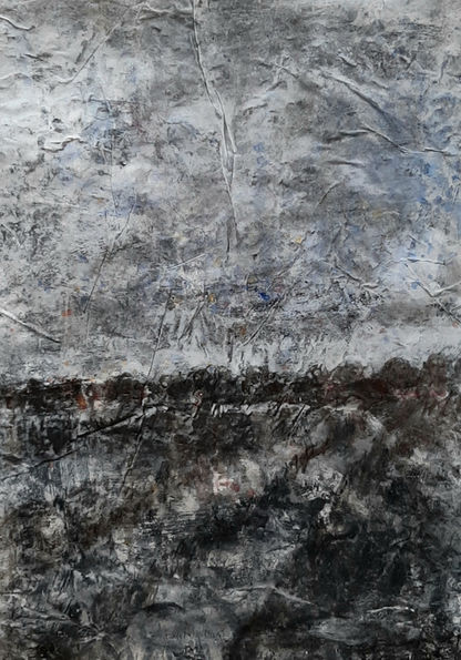 La Plaine 20 - Technique mixte sur papier - 100 x 70 cm - 2025