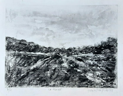Gravure - La plaine - 33 x 44 cm sur Vinci 170g - 2025 - 10 épreuves