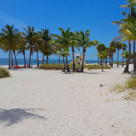 Mellow Crandon Beach on Key Biscayne