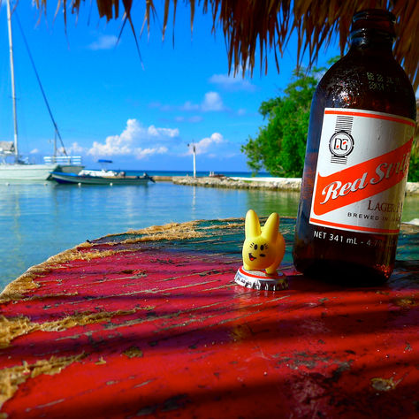 Runaway Happy Hour: Cheers to Jamaican Red Stripe! 