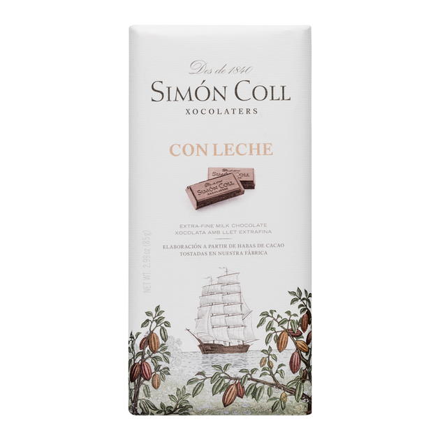 chocolate con leche 85 grs. Simon coll