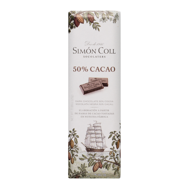 Chocolatina 25 gr 50 % cacao