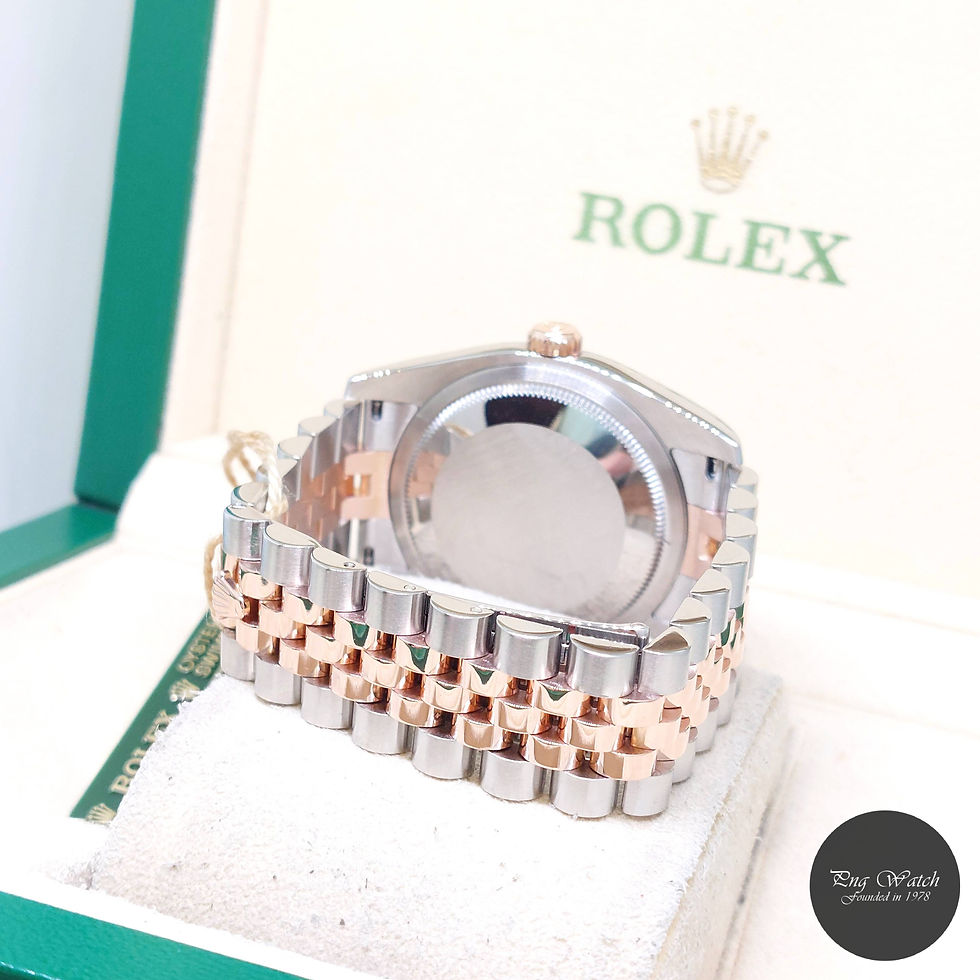 Thumbnail: Rolex 36mm 18K Half Rose Gold Pink Batons Dial Datejust REF: 116231 (M Series)