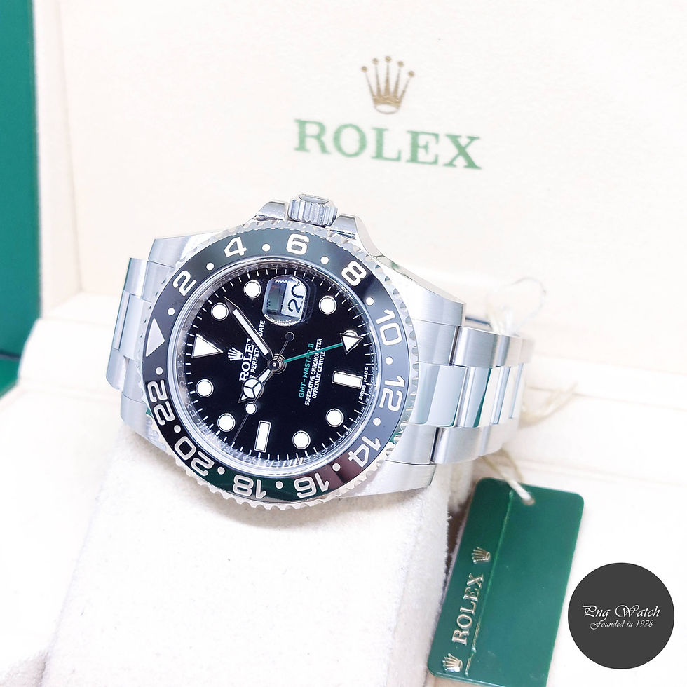 Thumbnail: Rolex 40mm Oyster Perpetual Ceramic Bezel Black Dial GMT Master 2 REF: 116710LN 