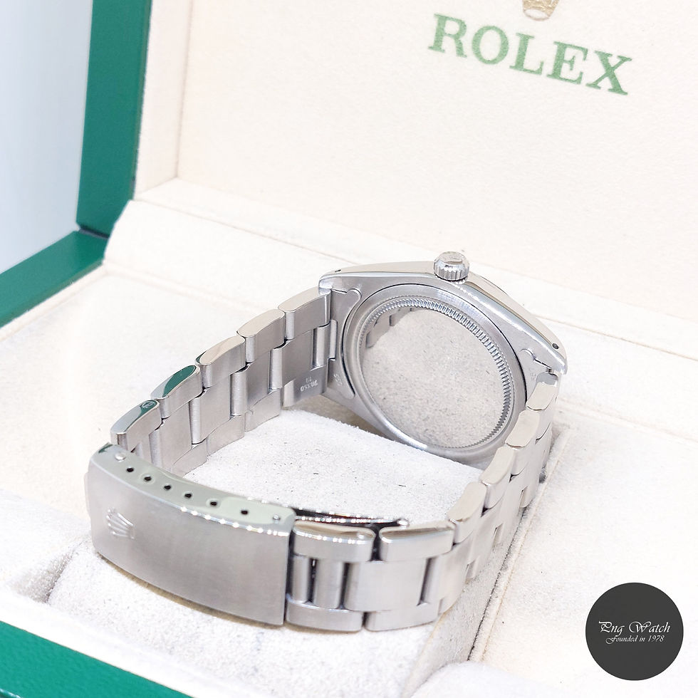 Thumbnail: Rolex 34mm Matte Black Sticks Dial Oysterdate Precision REF: 6694 (3.79 Million)