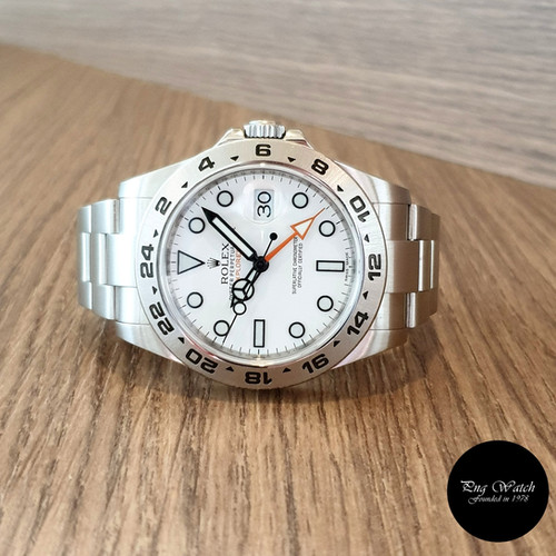 Rolex Oyster Perpetual White 42mm Explorer 2 REF 216570 (2012)(2