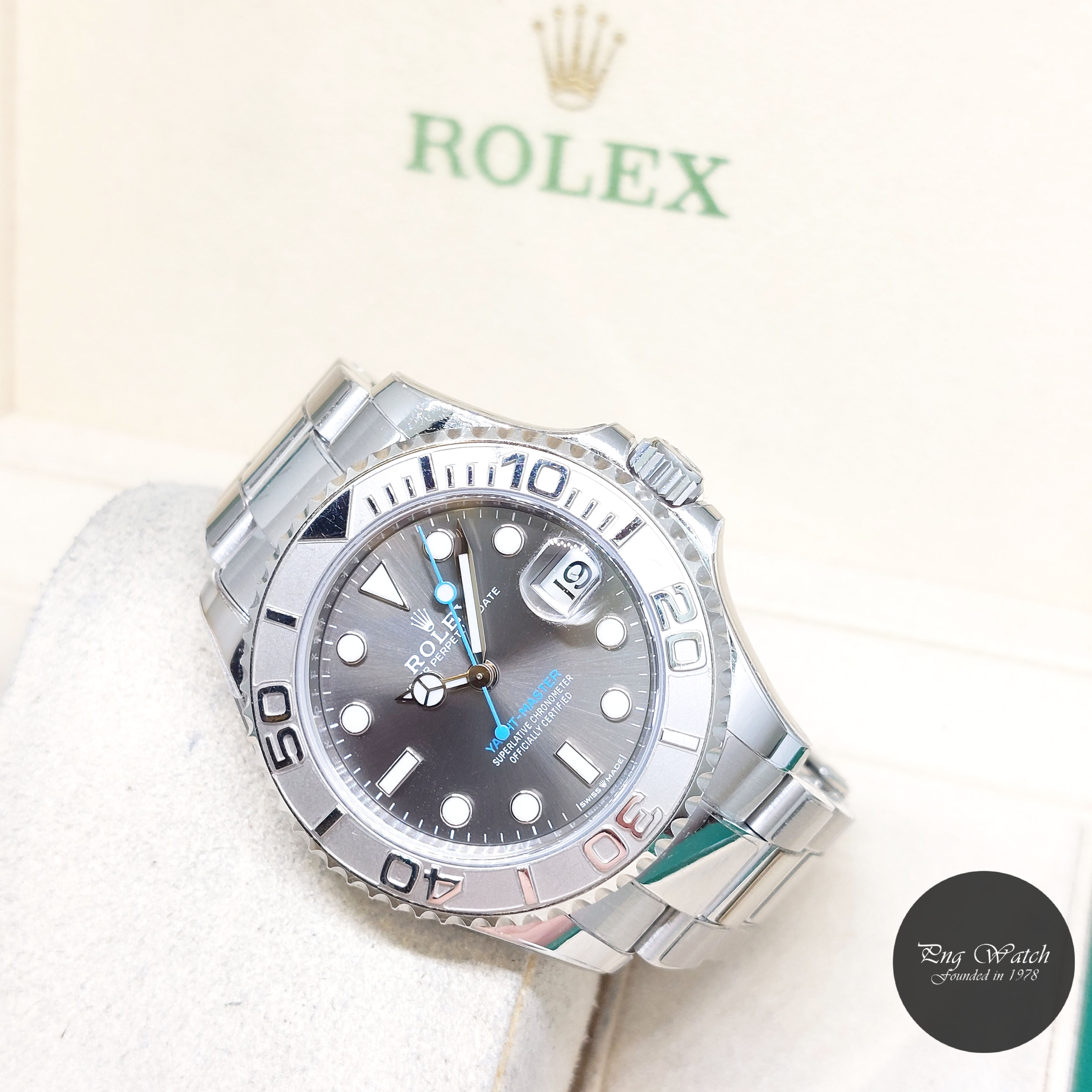 Rolex 37mm Rhodium Dial Yachtmaster Date REF: 268622 (AN Series)