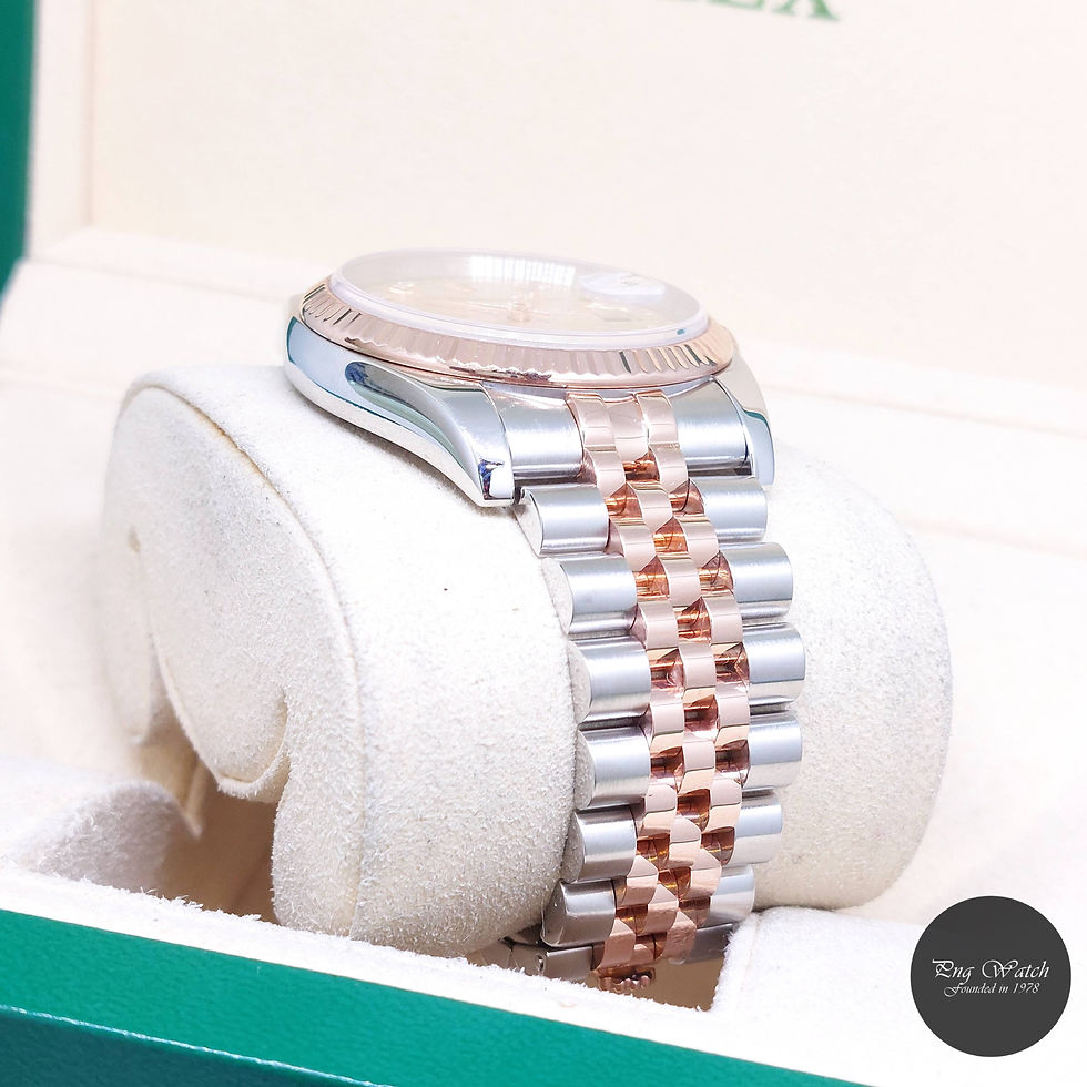 Thumbnail: Rolex 36mm 18K Half Rose Gold Pink Jubilee Diamonds Datejust REF: 116231 (V)