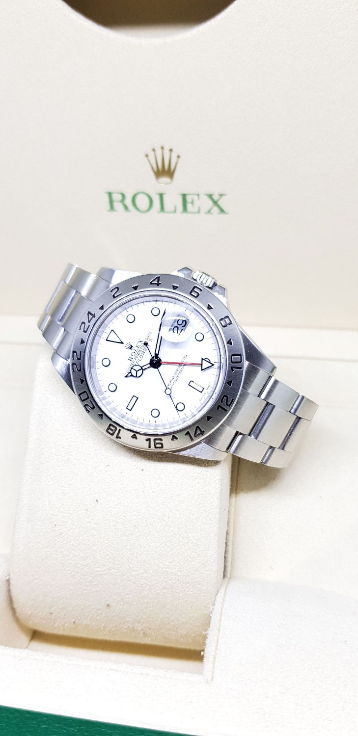 Thumbnail: Rolex White "POLAR" 40mm Explorer 2 REF: 16570