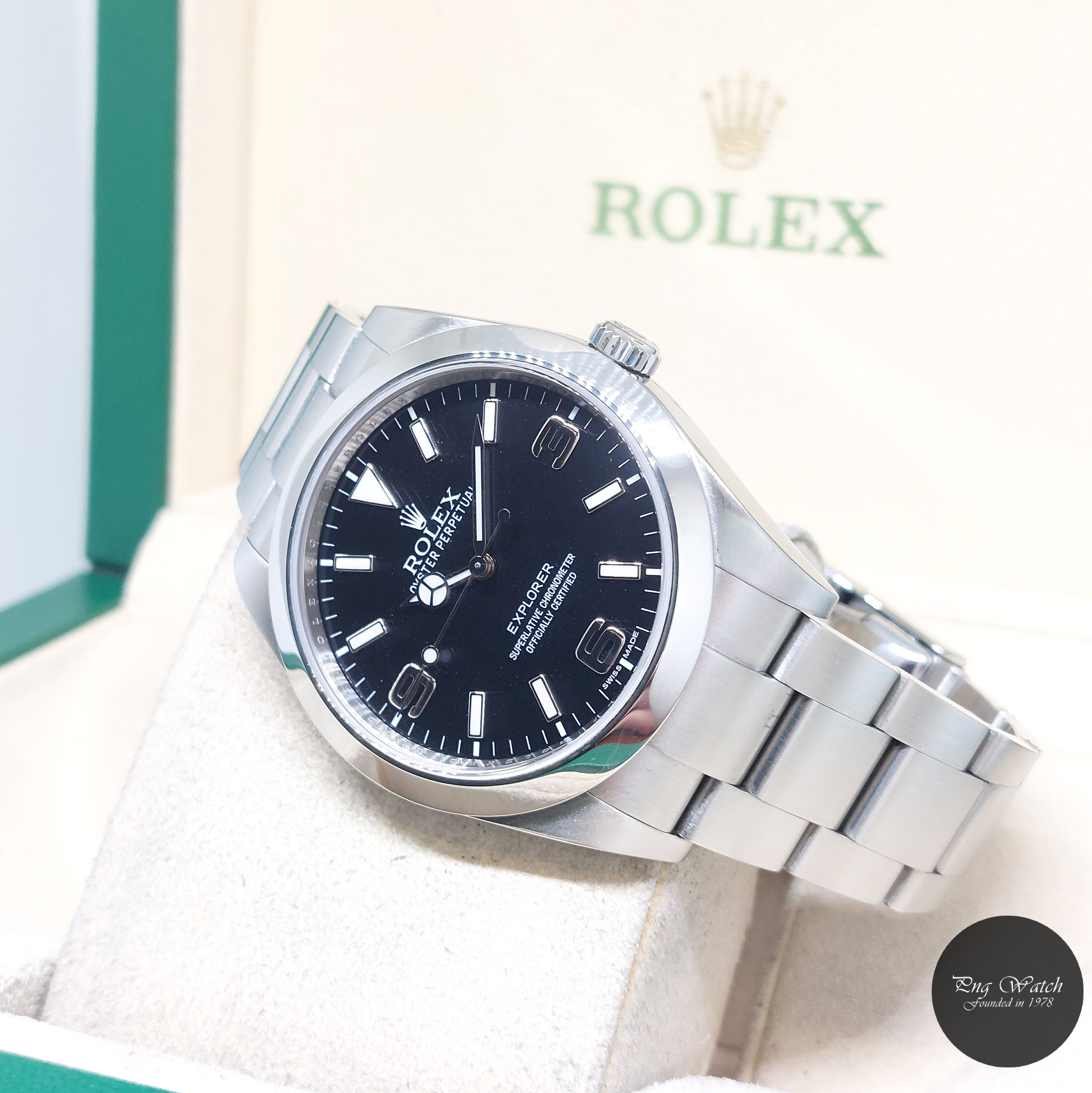 Rolex 39mm MK1 Oyster Perpetual Black Dial Explorer REF: 214270 (G Series)