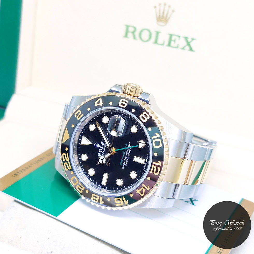 Thumbnail: Rolex 40mm 18K Half Yellow Gold Ceramic Bezel Black GMT Master REF: 116713LN