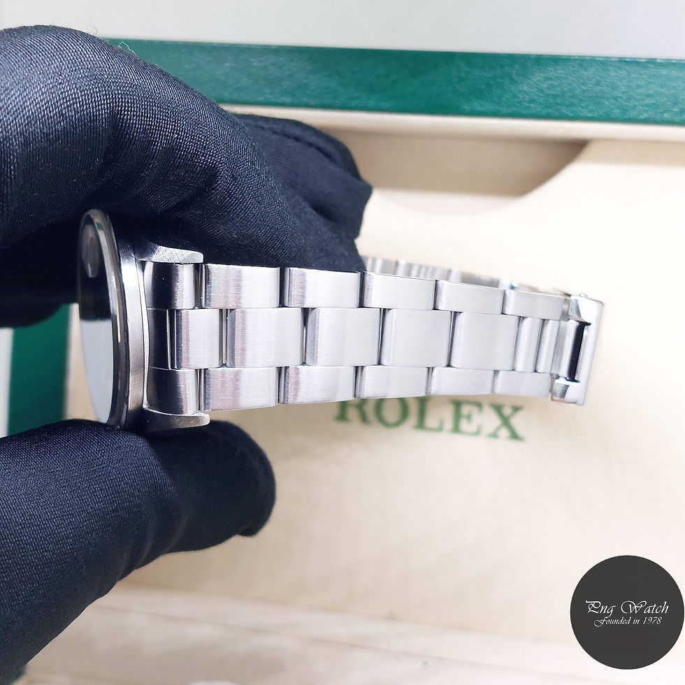 Thumbnail: Rolex 34mm Blue Sticks Dial Oyster Perpetual Date REF: 15210 (T Series)