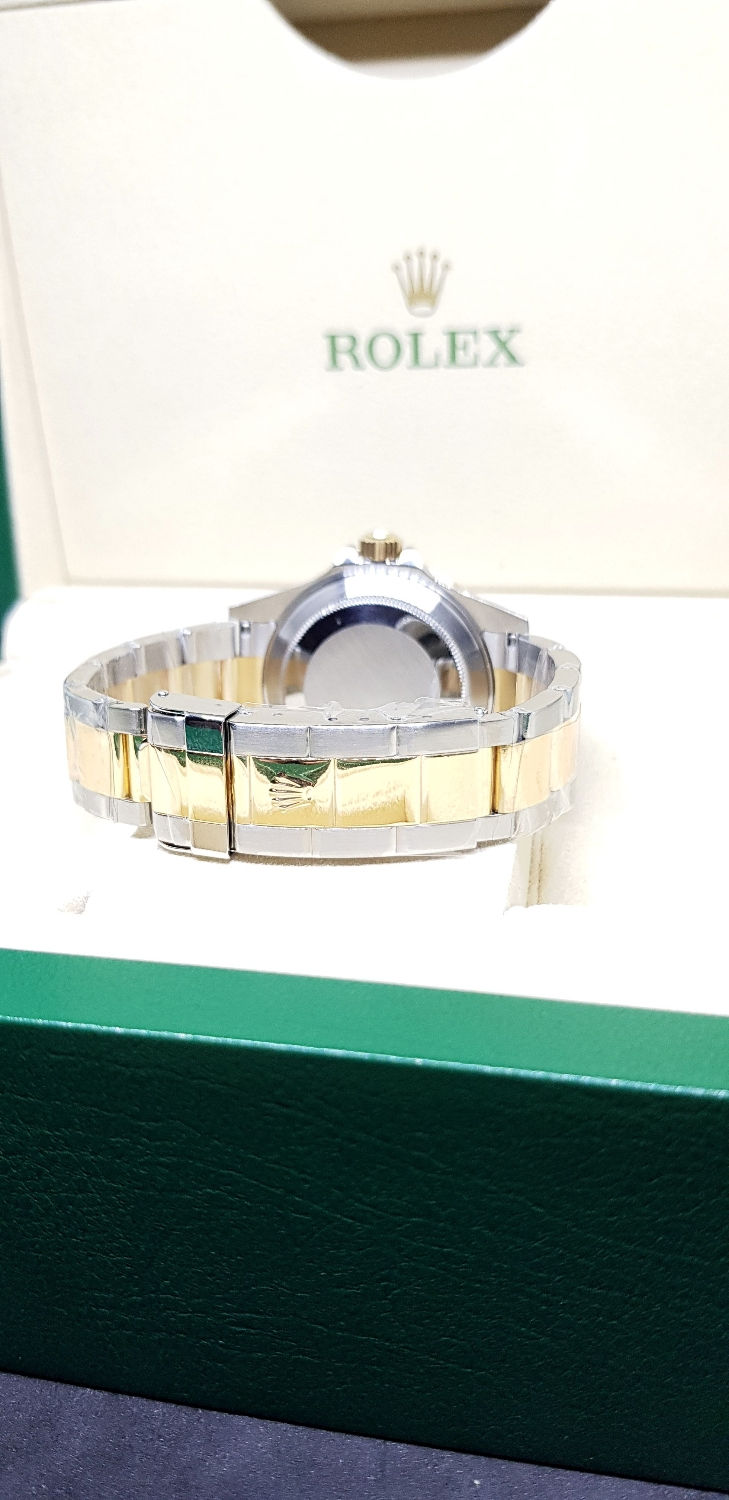 Thumbnail: Rolex Oyster Perpetual 18K Half Gold Blue Submariner REF: 16613