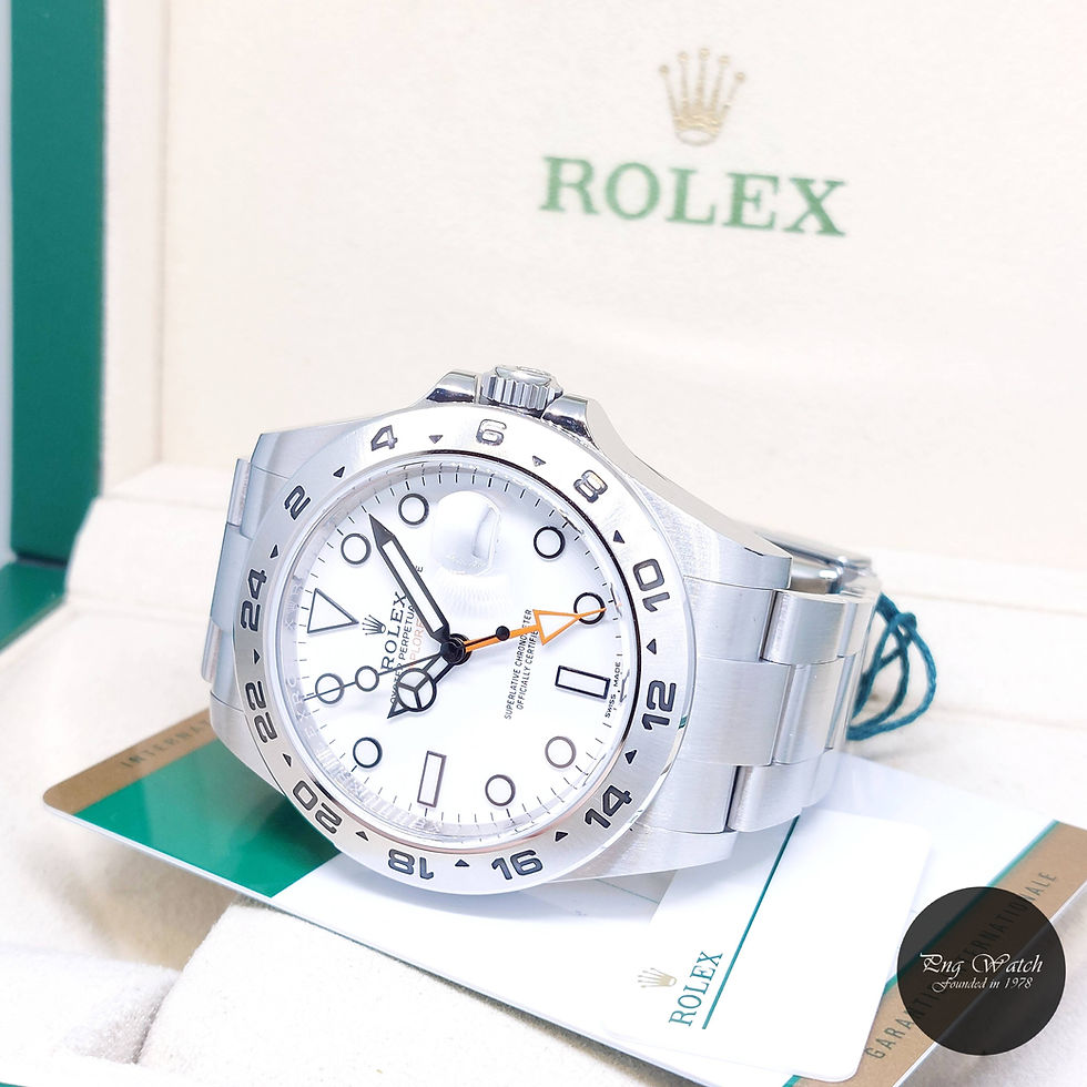 Thumbnail: Rolex 42mm Oyster Perpetual White Dial Explorer 2 REF: 216570 (2018)