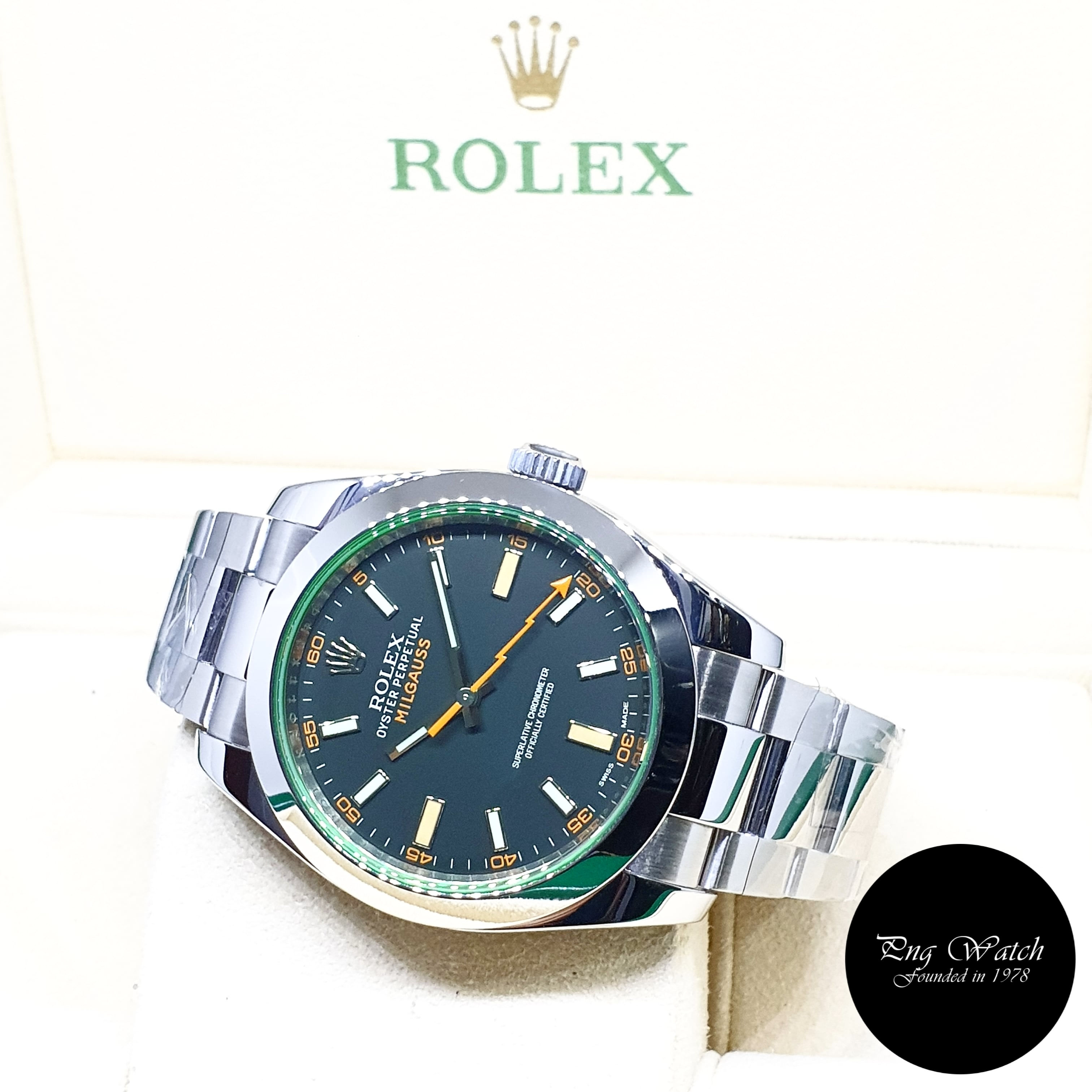 Rolex Oyster Perpetual Black Milgauss REF: 116400GV