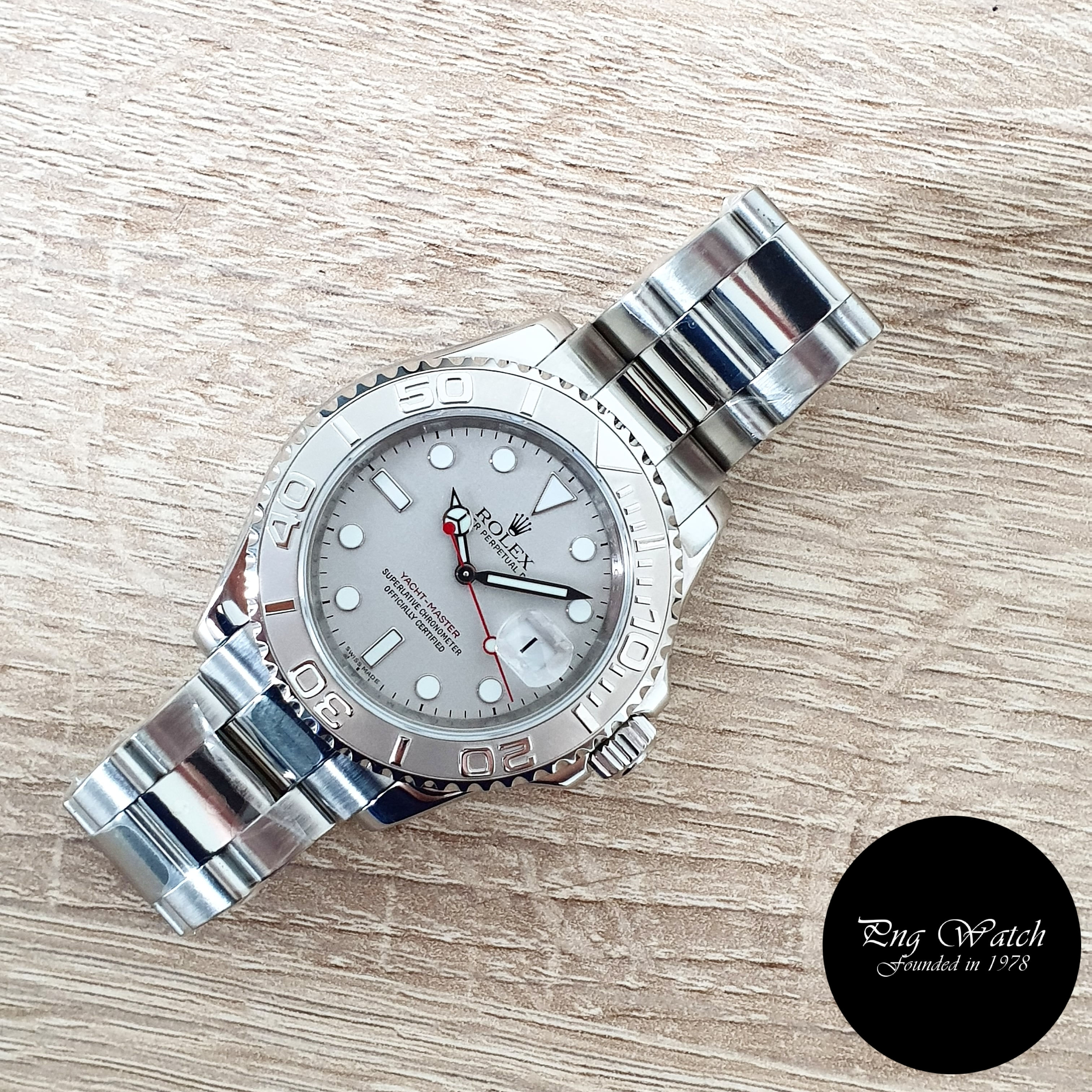 Rolex Oyster Perpetual Platinium 40mm Yachtmaster REF: 16622 (2)