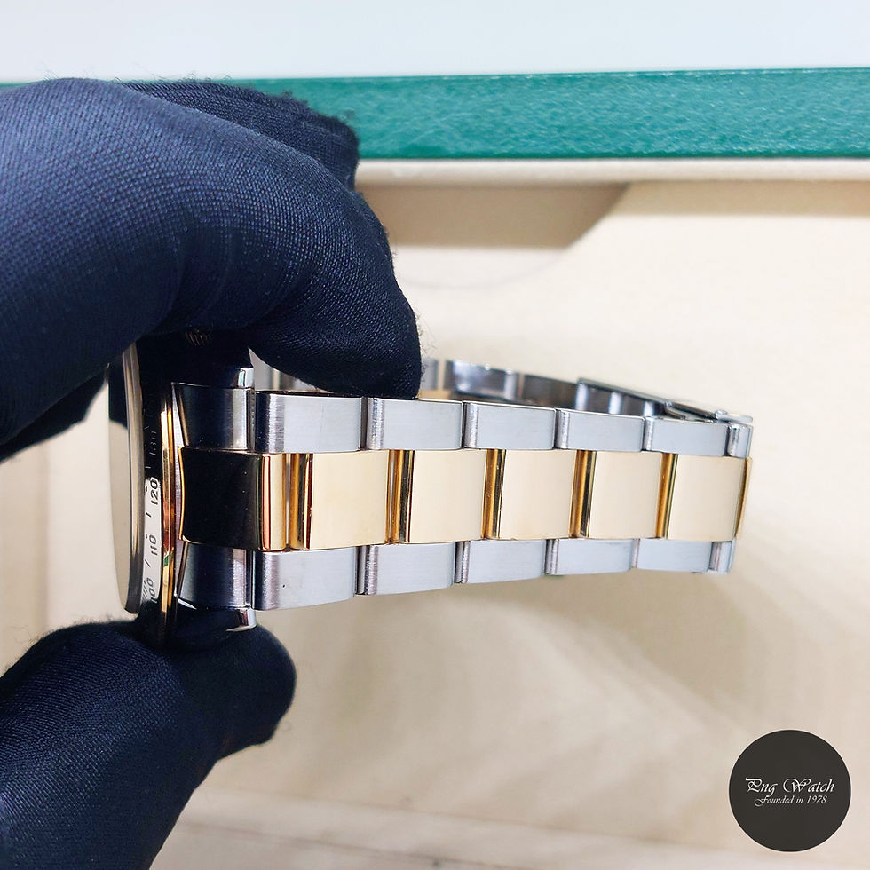 Thumbnail: Rolex 40mm Oyster Perpetual 18K Half YG Black Batons Daytona REF: 116523 (M)