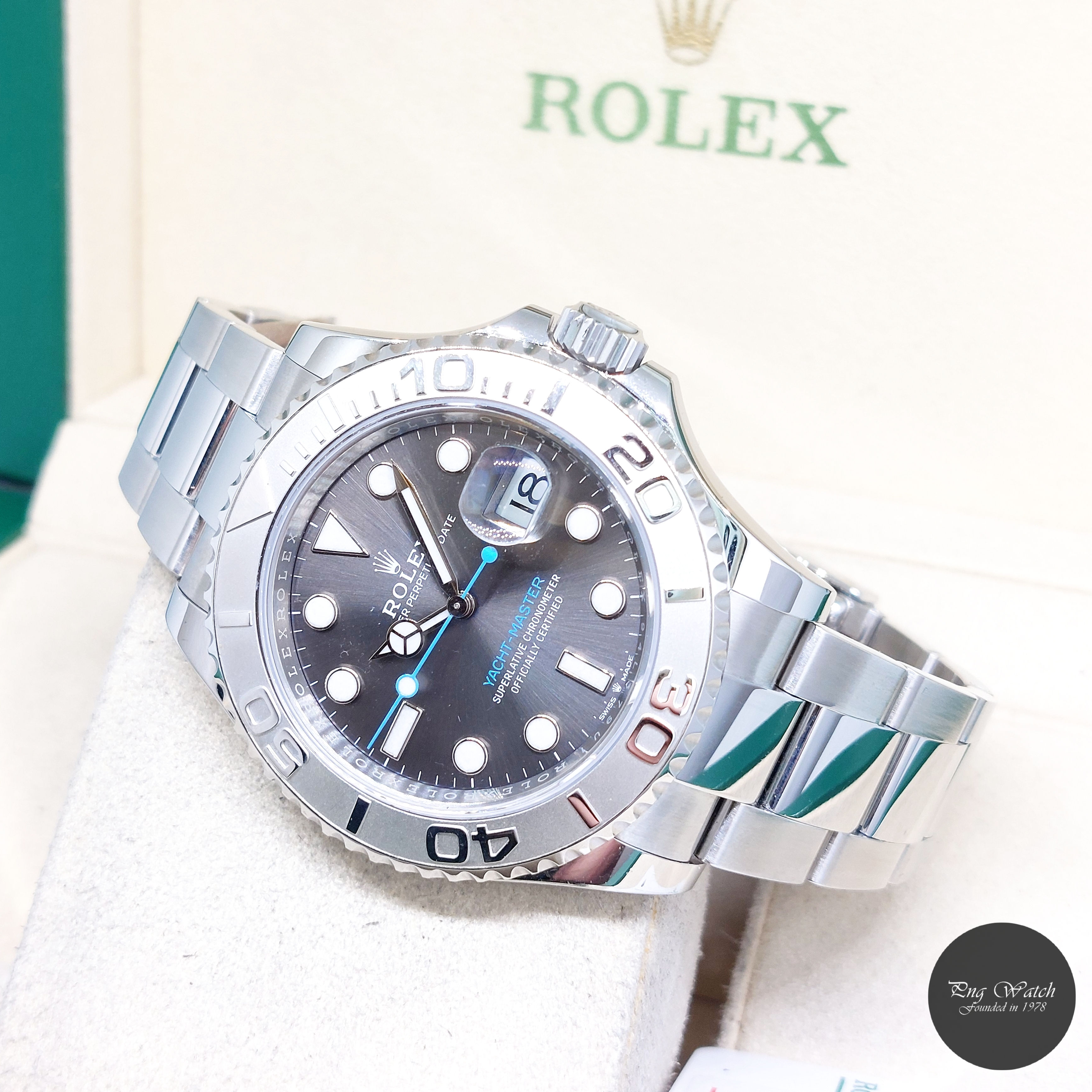 Rolex 40mm Dark Rhodium Dial Yachtmaster REF: 126622 (Box, Cert &Tag-April 2020)