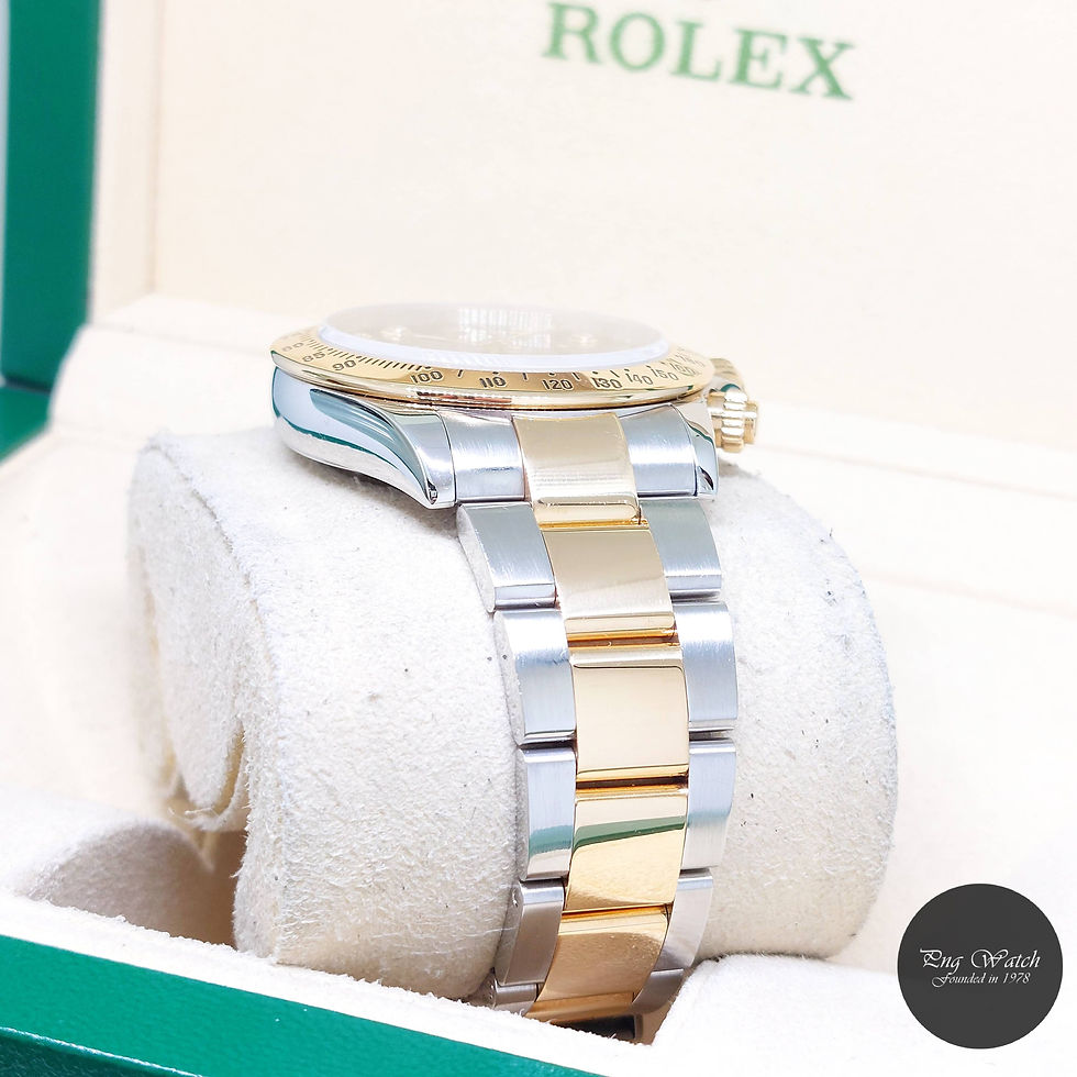 Thumbnail: Rolex 40mm 18K Half Yellow Gold Black Diamonds Daytona REF: 116523 (2016)
