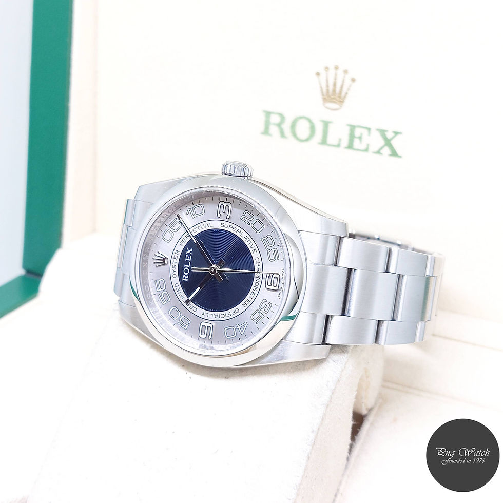 Thumbnail: Rolex 36mm Blue Concentric Arabic Dial Oyster Perpetual REF: 116000 (2012)
