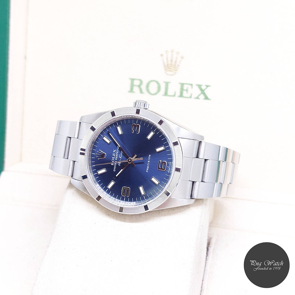Thumbnail: Rolex 34mm Oyster Perpetual Blue Dial Air-King REF: 14010M (K Series)