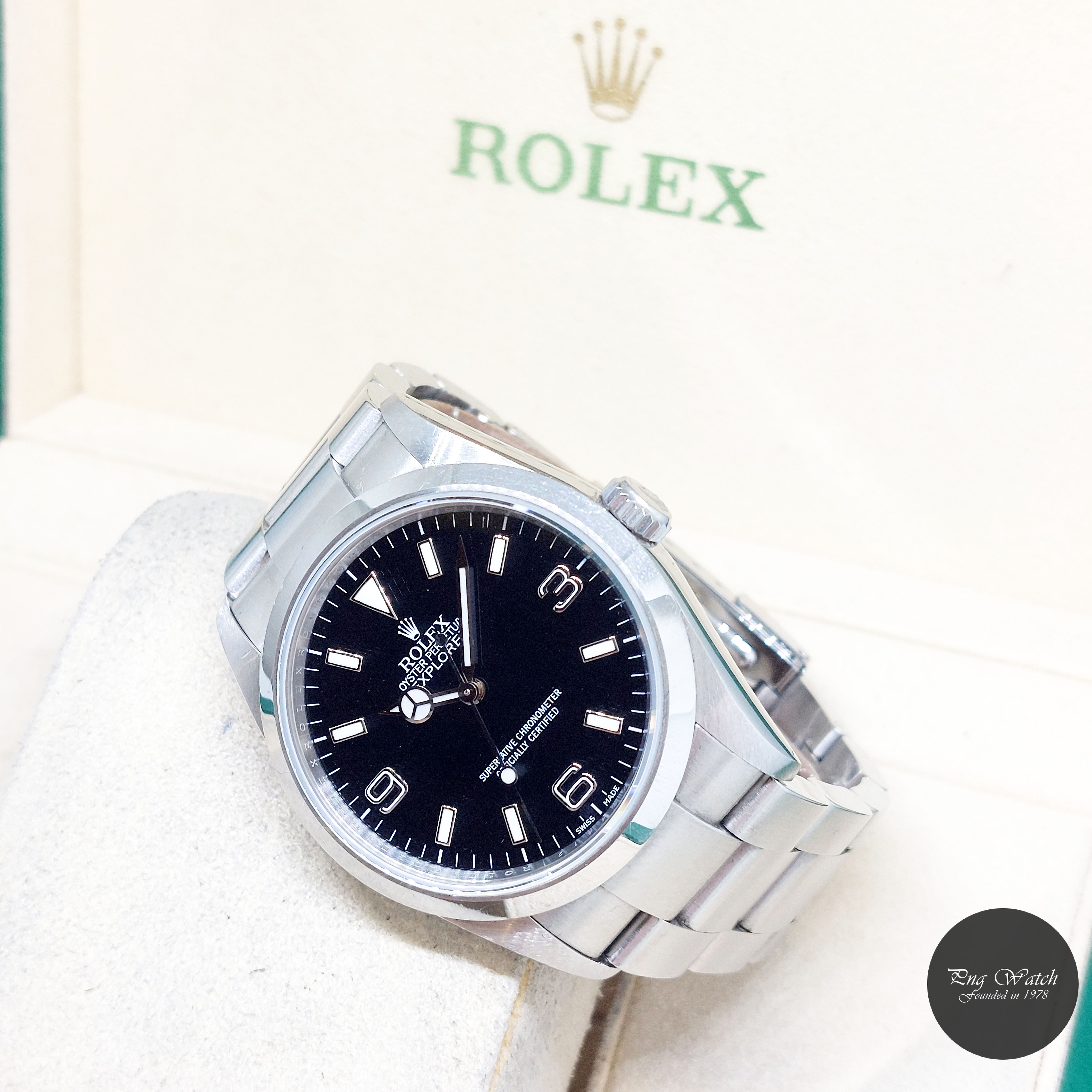 Rolex 36mm Oyster Perpetual Black Dial Explorer One REF: 114270 (V Series)
