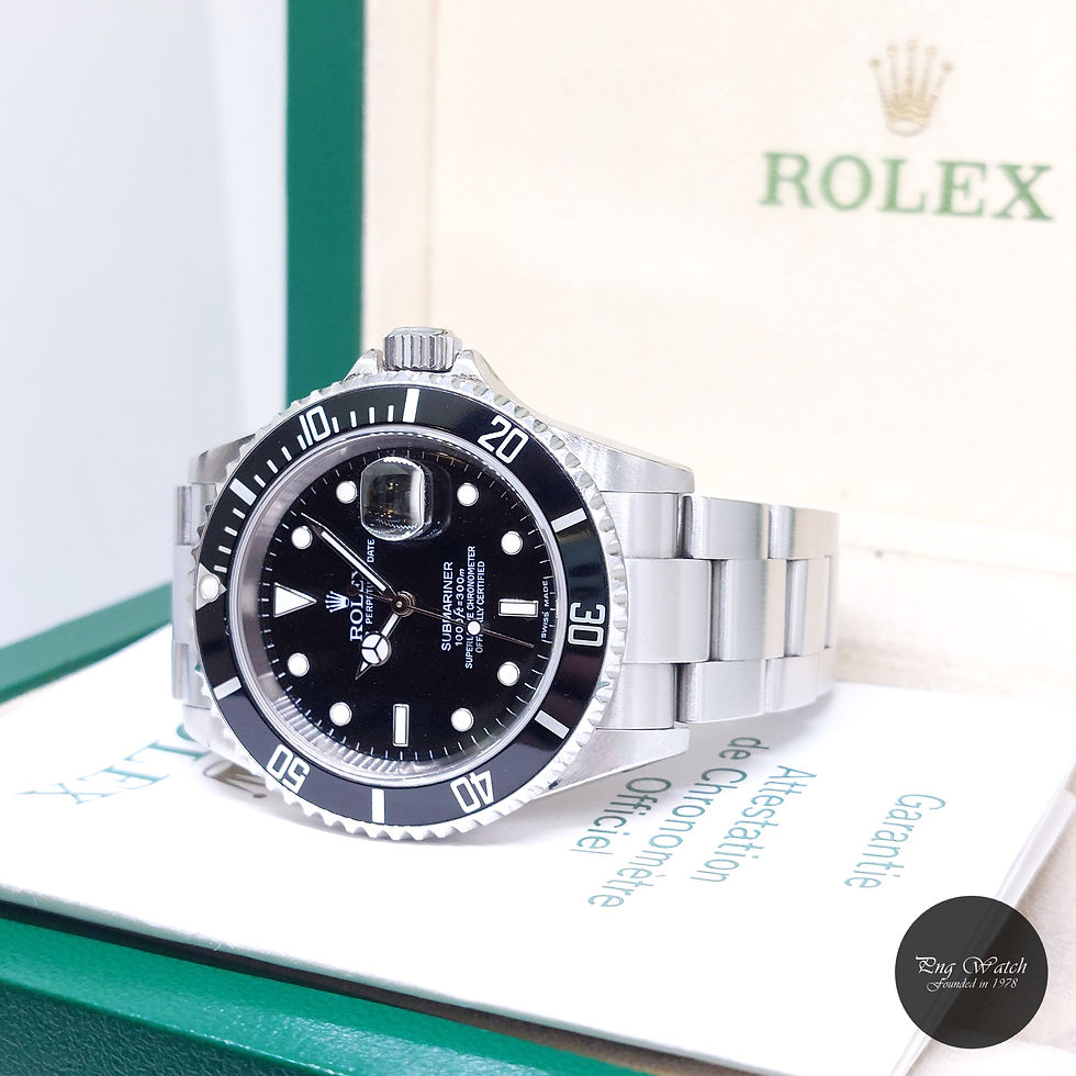 Thumbnail: Rolex 40mm Oyster Perpetual Black Dial Submariner Date REF: 16610 (Box & Cert-Z)