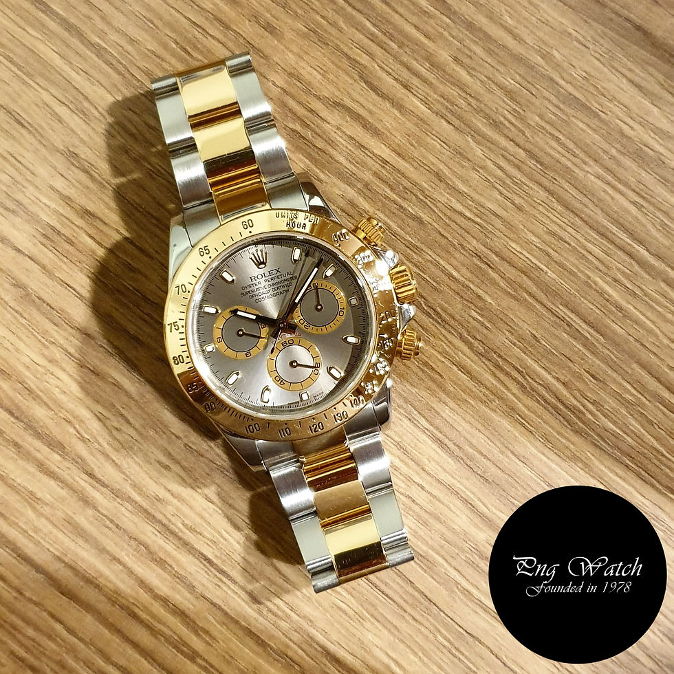 Rolex Oyster Perpetual 18K Half Gold Grey Daytona REF: 116523 (2)