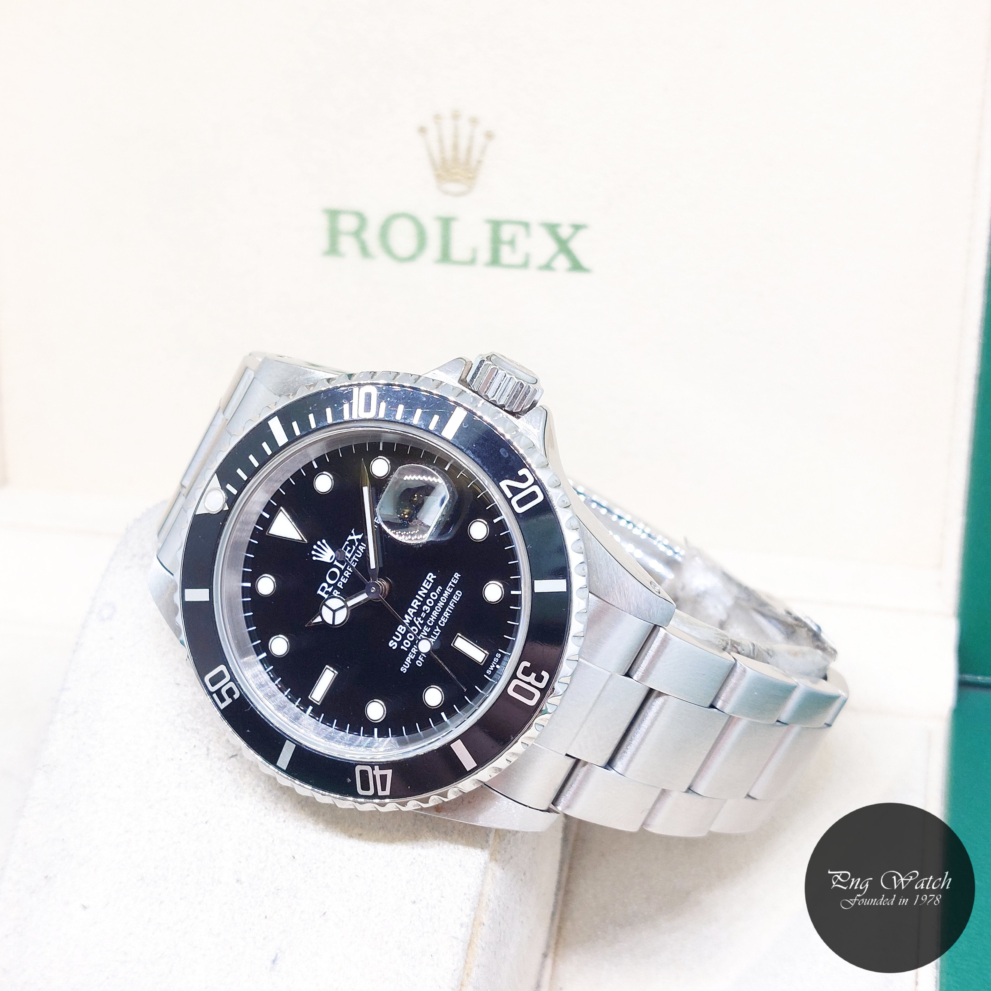 Rolex 40mm Oyster Perpetual Black Dial Submariner Date REF: 16610 (A Series)
