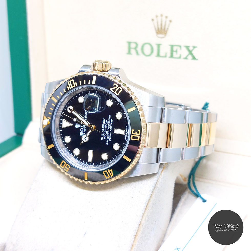 Thumbnail: Rolex 40mm 18K Half Yellow Gold Ceramic Black Submariner REF: 116613LN (2019)