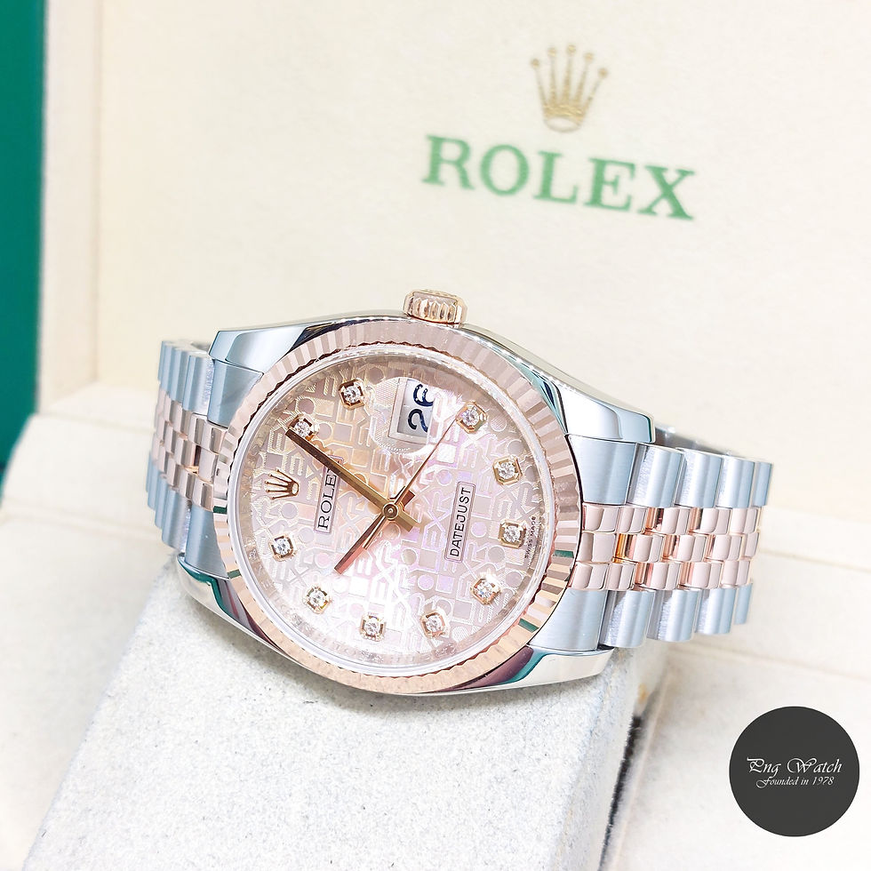 Thumbnail: Rolex 36mm 18K Half RG Pink Jubilee Diamonds Dial Datejust REF: 116231 (AN)