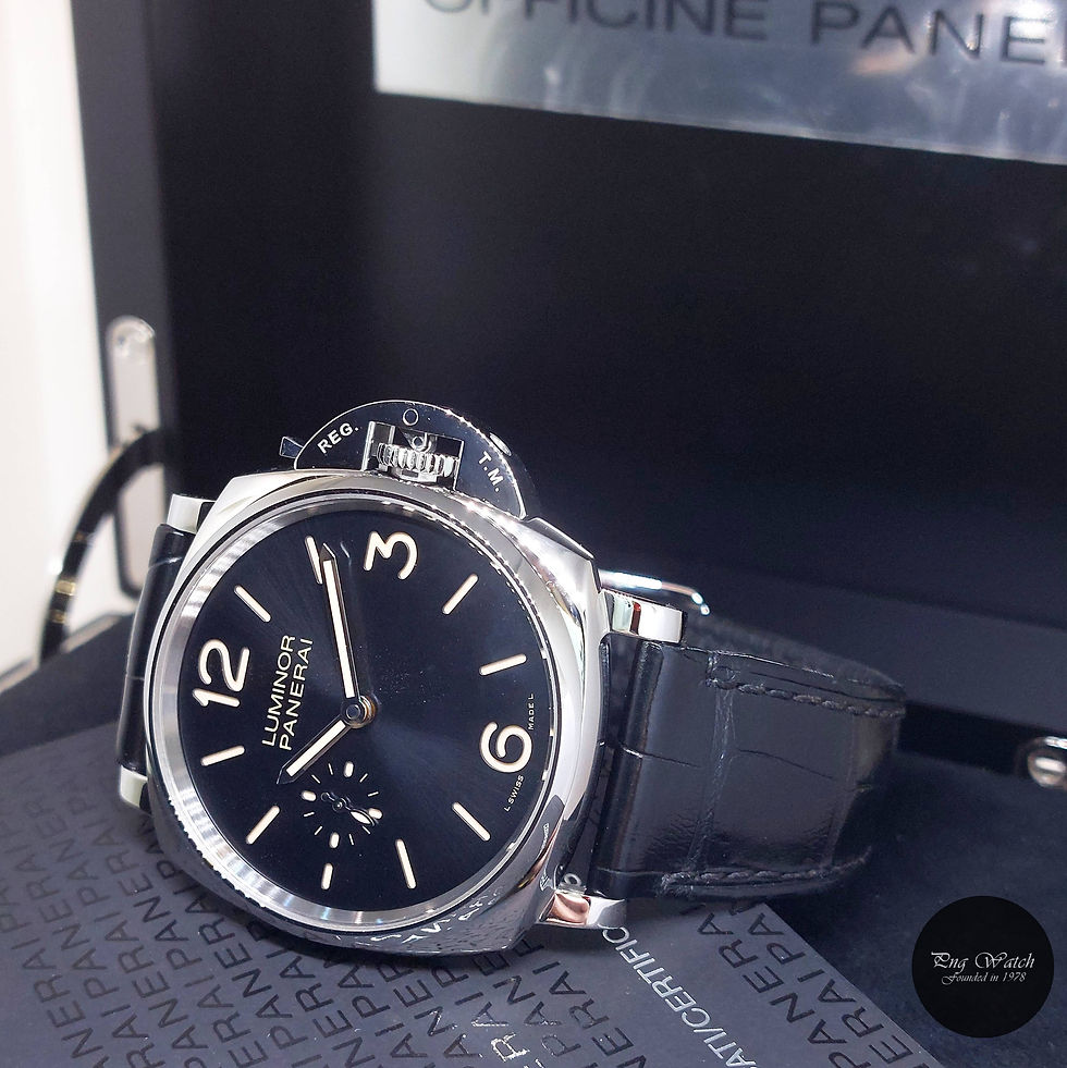 Thumbnail: Panerai 42mm Black Dial 3 Days Luminor Due PAM676 PAM00676 (Full Set-2016)