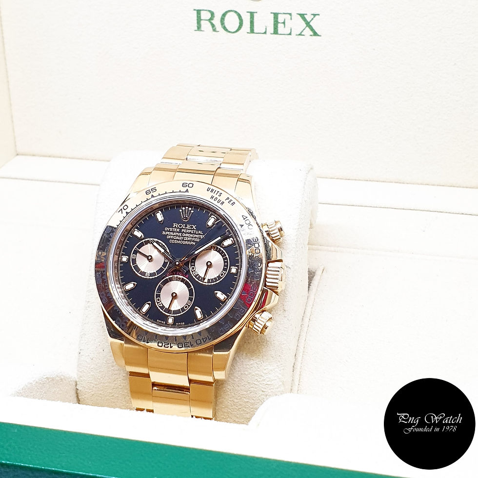 Thumbnail: Rolex 18K Rose Gold Black Indexes Cosmograph Daytona  REF: 116505