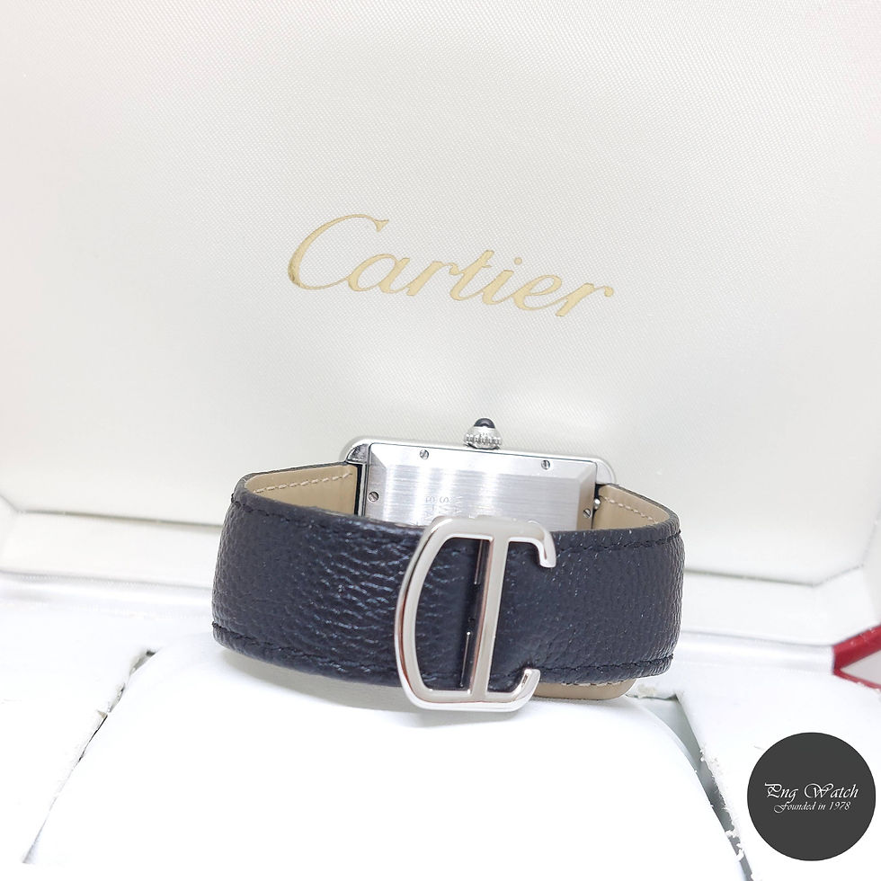 Thumbnail: Cartier 31mm X 41mm Silver Roman Dial Auto Diamonds Set Tank Solo REF: W5200027 
