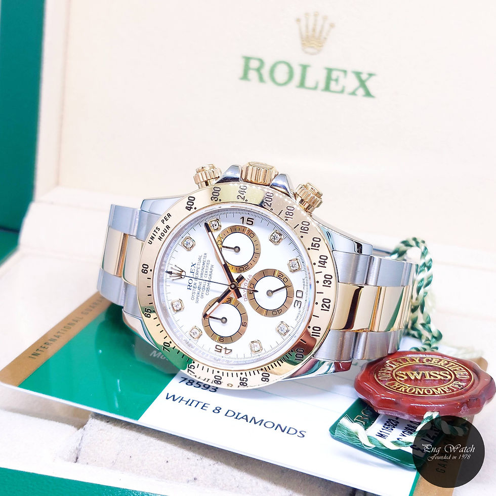 Thumbnail: Rolex 40mm 18K Half Yellow Gold White Diamonds Dial Daytona REF: 116523 (2015)