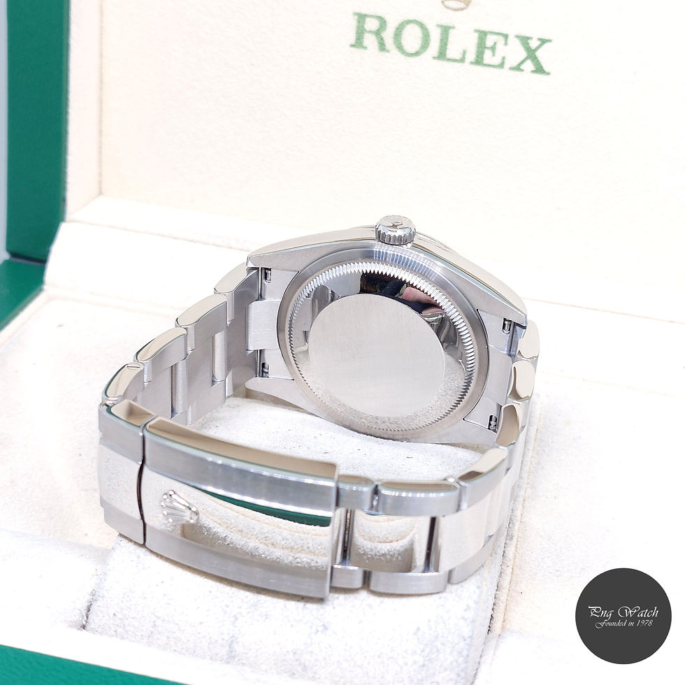 Thumbnail: Rolex 36mm Oyster Perpetual Silver Batons Dial Datejust REF: 126234 (2019)