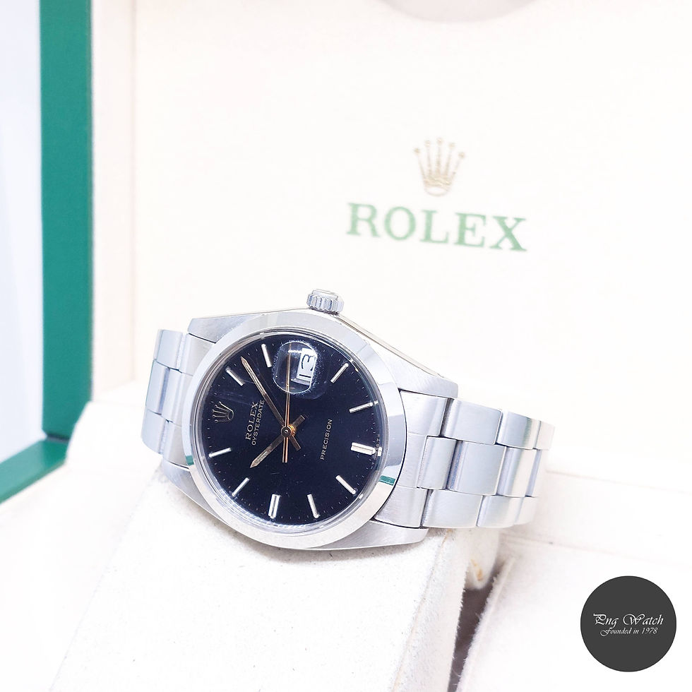 Thumbnail: Rolex 34mm Black Dial Oysterdate Precision REF: 6694 (7.59 Million Series)