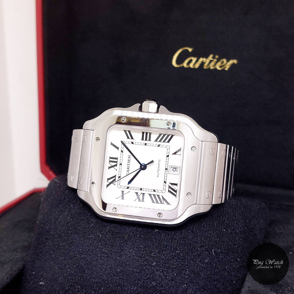 Thumbnail: Cartier 39.8mm Silver Roman Dial Santos De Cartier Large REF: WSSA0009 (2019)