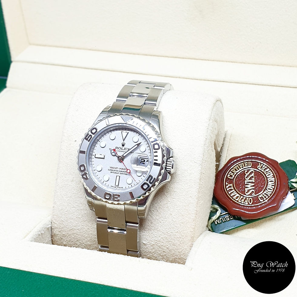 Thumbnail: Rolex Oyster Perpetual Platinium 29mm Ladies Yachtmaster REF: 169622 (V Series)