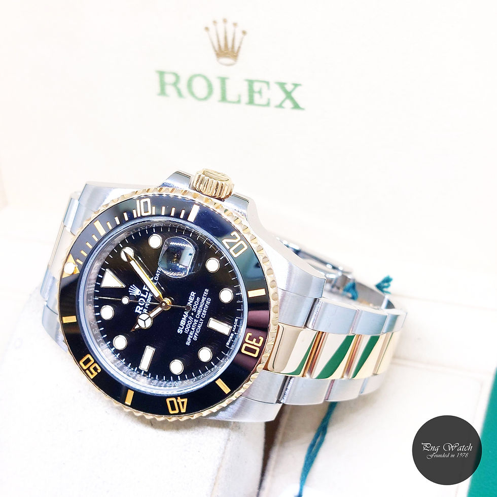 Thumbnail: Rolex 40mm 18K Half Yellow Gold Ceramic Black Submariner REF: 116613LN (2019)