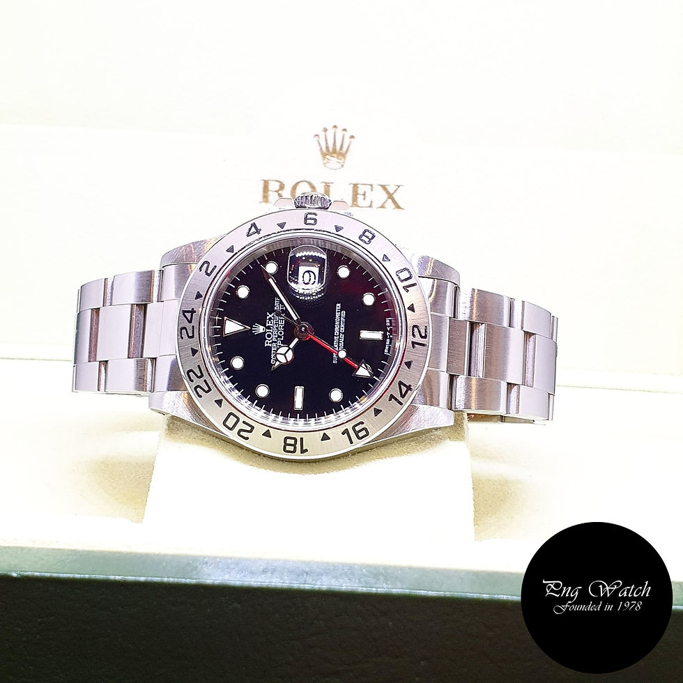 Thumbnail: Rolex Oyster Perpetual Tritium "TRINOVA" Black Explorer 2 REF: 16570
