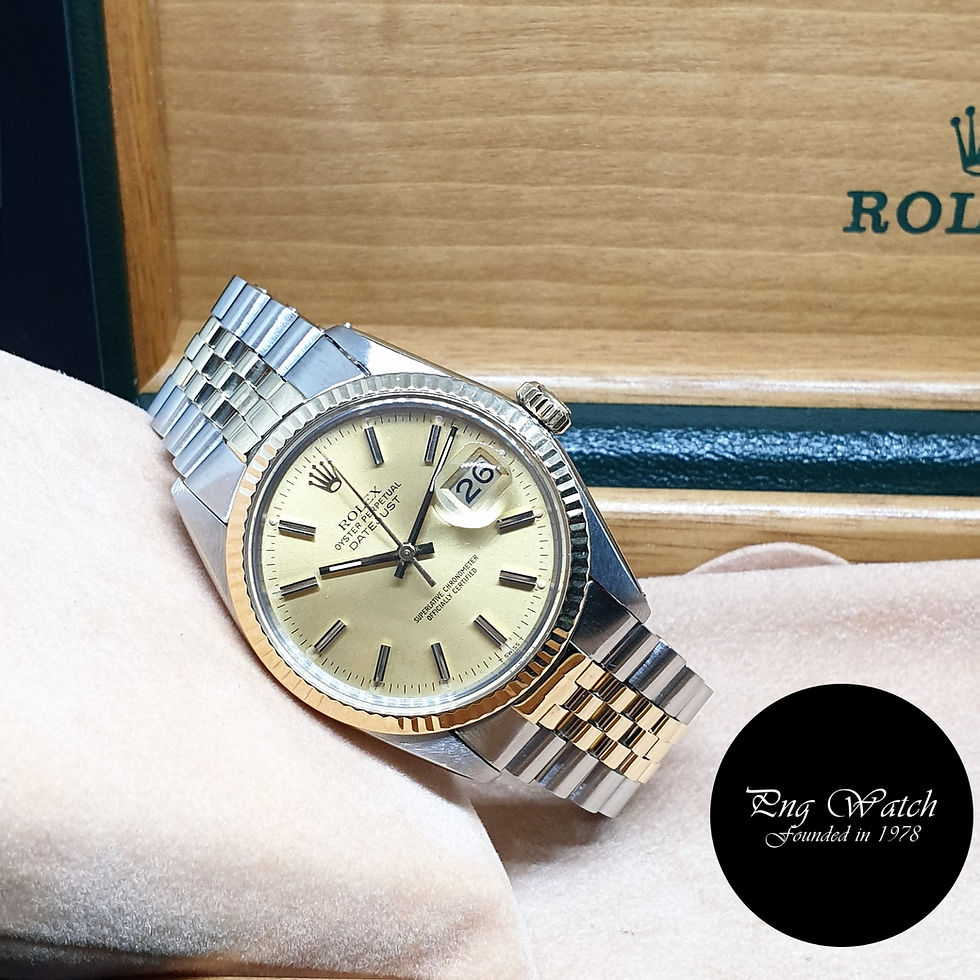 Thumbnail: Rolex Oyster Perpetual Half Gold Champagne Datejust REF: 16013