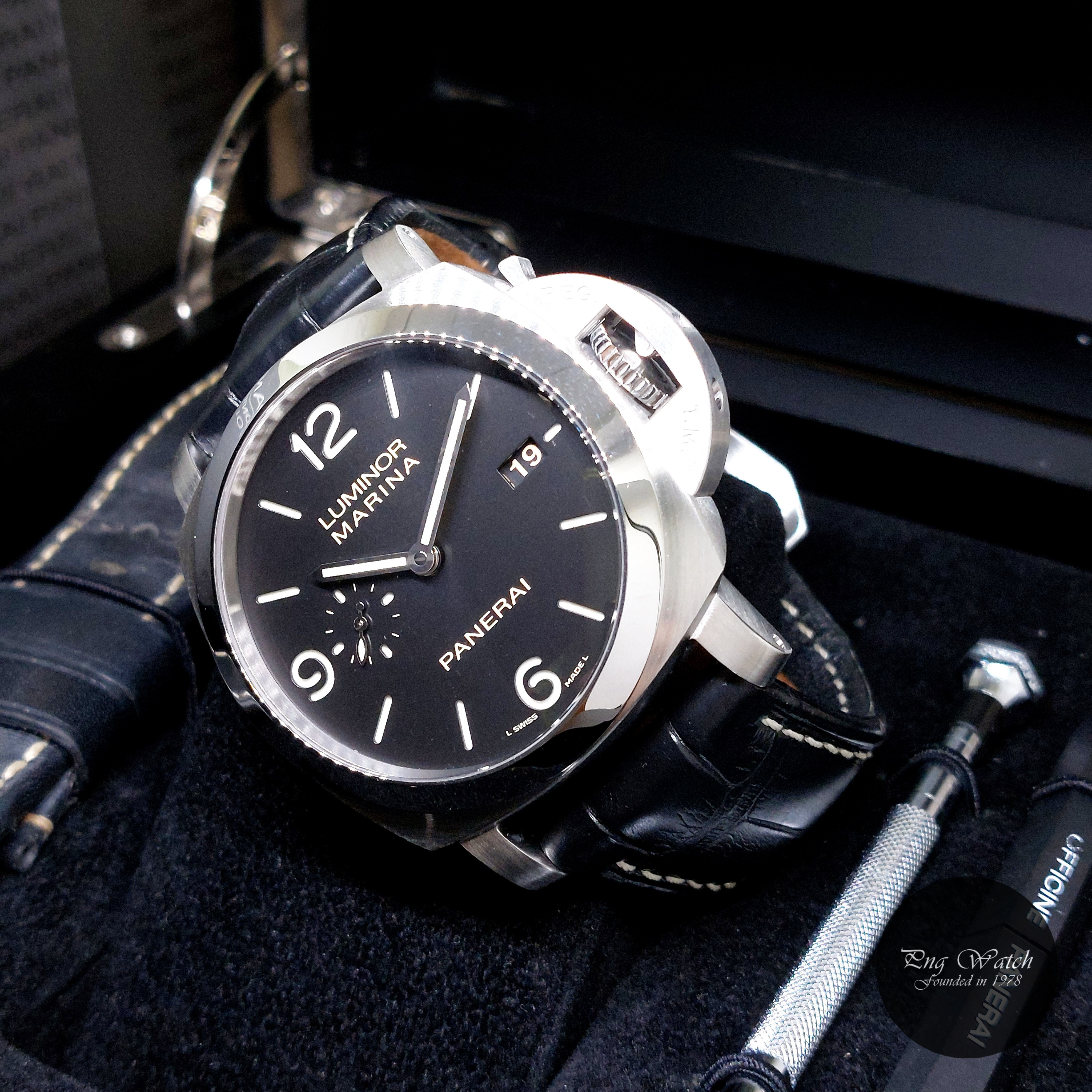 Panerai 44mm 1950 3 Days Auto Black Dial Luminor Marina PAM312 PAM00312 (2013)